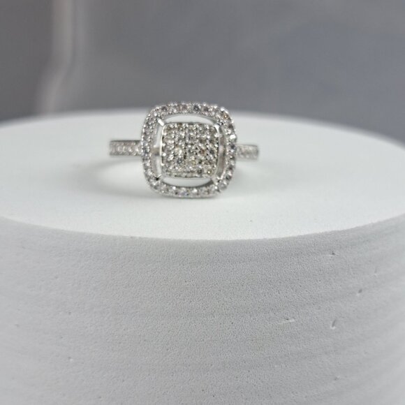 Square Pave CZ Ring - Picture 4 of 4